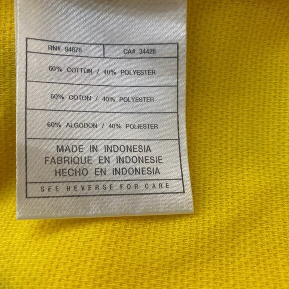 NIKE Team University of Michigan Maize Navy Golf Polo Gameday Mens XL - Picture 7 of 8